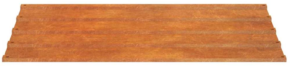 Stogo plokštės, 12vnt., rūdžių spalvos, 60x44cm, Corten plienas