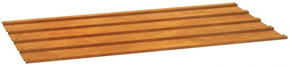 Stogo plokštės, 12vnt., rūdžių spalvos, 80x44cm, Corten plienas