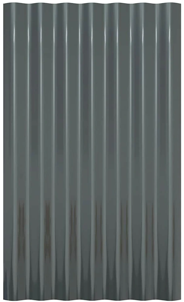 Stogo plokštės, 36vnt., antracito, 60x36cm, plienas