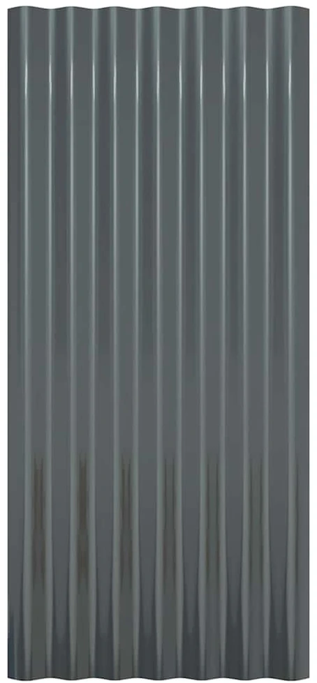 Stogo plokštės, 36vnt., antracito, 80x36cm, plienas
