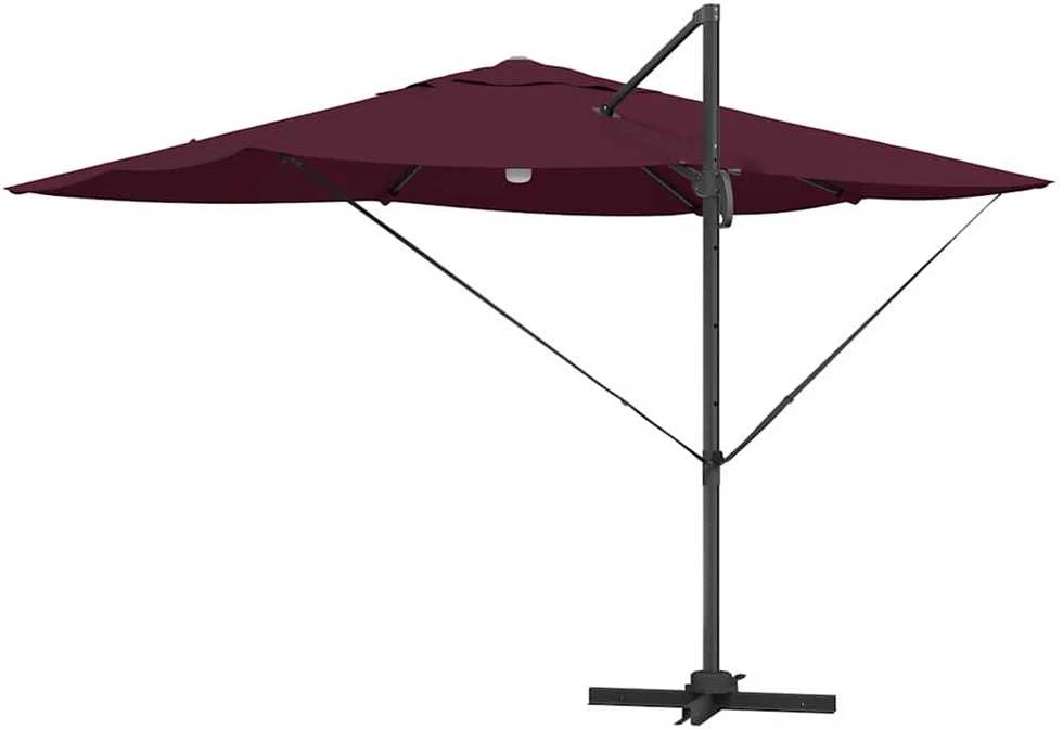 Skėtis nuo saulės Bordo raudona 351 x 250 x 253 cm