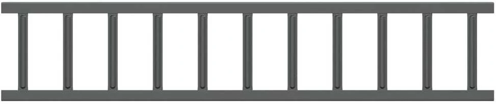 Stogo sniego sargas Antracitas 100 x 2,5 x 20 cm Plienas