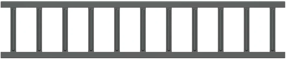 Stogo sniego sargas Antracitas 300 x 2,5 x 20 cm Plienas
