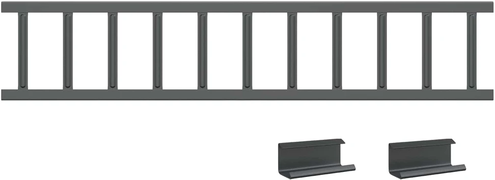 Stogo sniego sargas Antracitas 300 x 2,5 x 20 cm Plienas