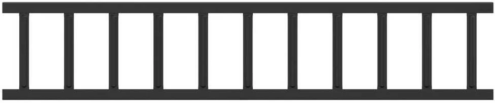 Stogo sniego sargas Juoda 100 x 2,5 x 20 cm Plienas