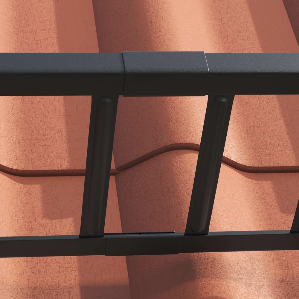 Stogo sniego sargas Juoda 100 x 2,5 x 20 cm Plienas