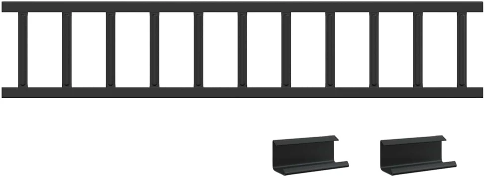 Stogo sniego sargas Juoda 100 x 2,5 x 20 cm Plienas