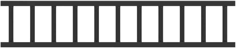Stogo sniego sargas Juoda 100 x 2,5 x 20 cm Plienas