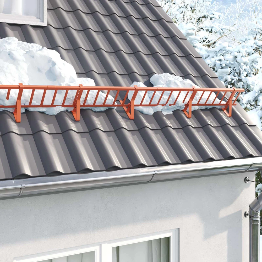 Stogo sniego sargas Raudona 100 x 2,5 x 20 cm Plienas