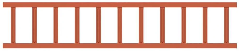 Stogo sniego sargas Raudona 300 x 2,5 x 20 cm Plienas