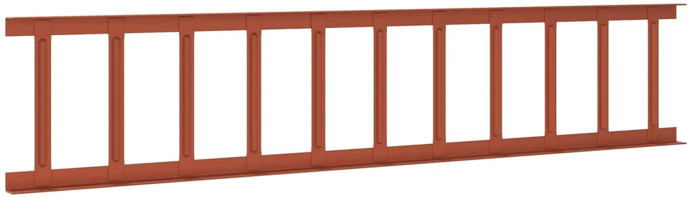 Stogo sniego sargas Raudona 300 x 2,5 x 20 cm Plienas