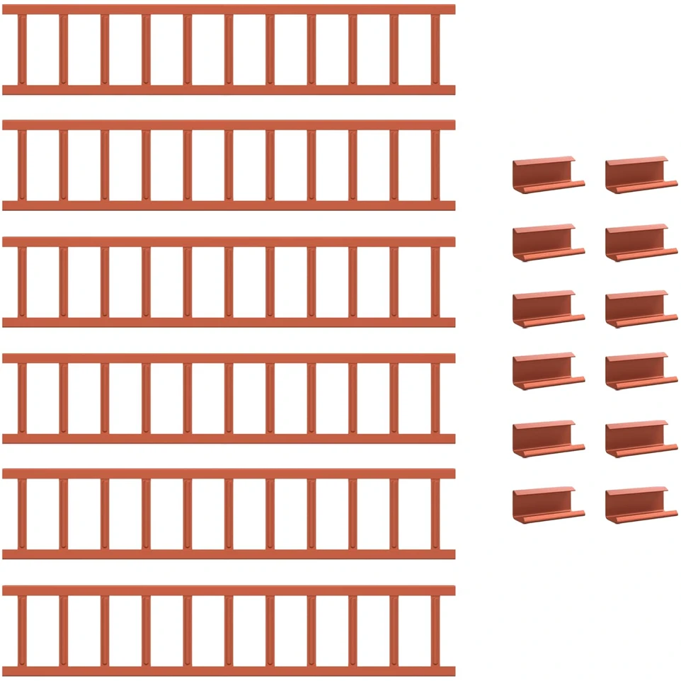 Stogo sniego sargas Raudona 600 x 2,5 x 20 cm Plienas