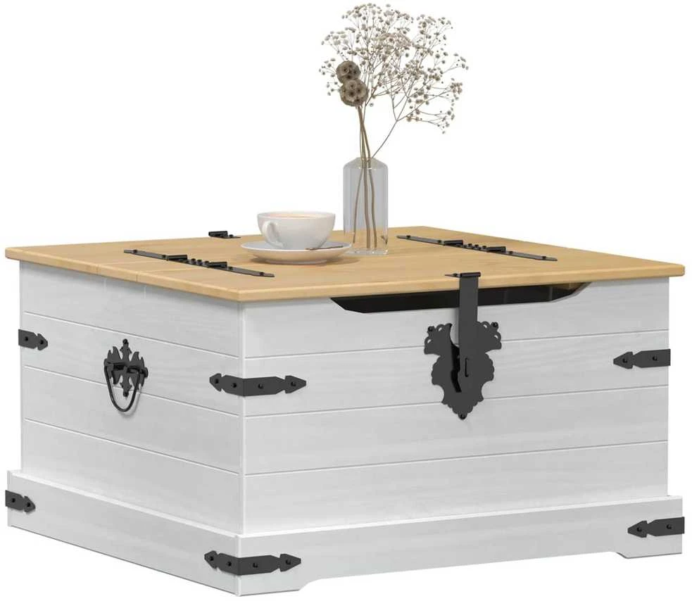 storage box Balta 78 x 78 x 45 cm Kietos pušies mediena