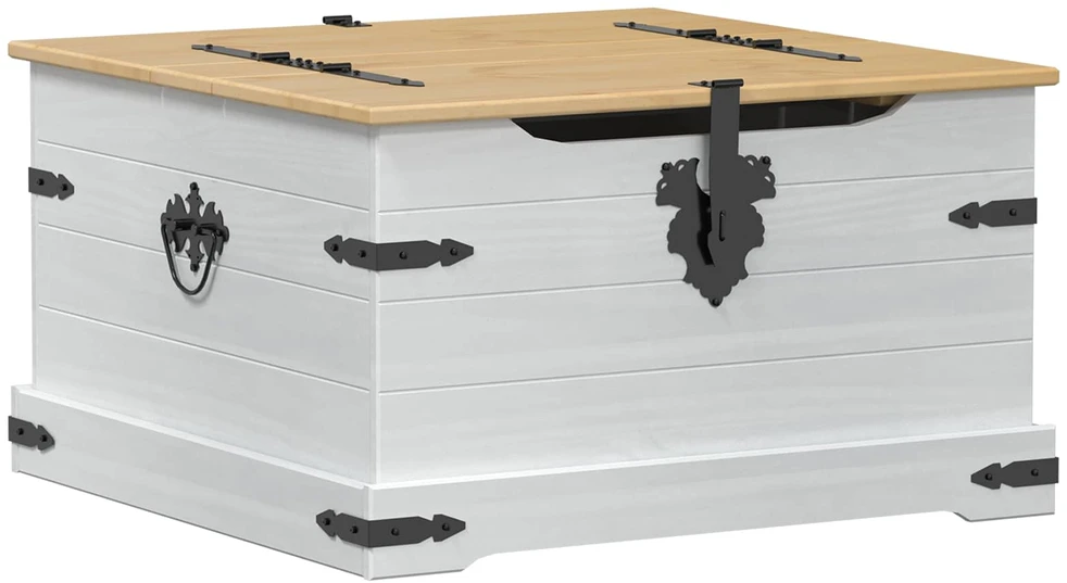 storage box Balta 78 x 78 x 45 cm Kietos pušies mediena