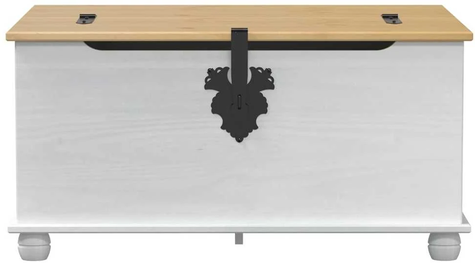 storage box Balta 90 x 78 x 45 cm Kietos pušies mediena