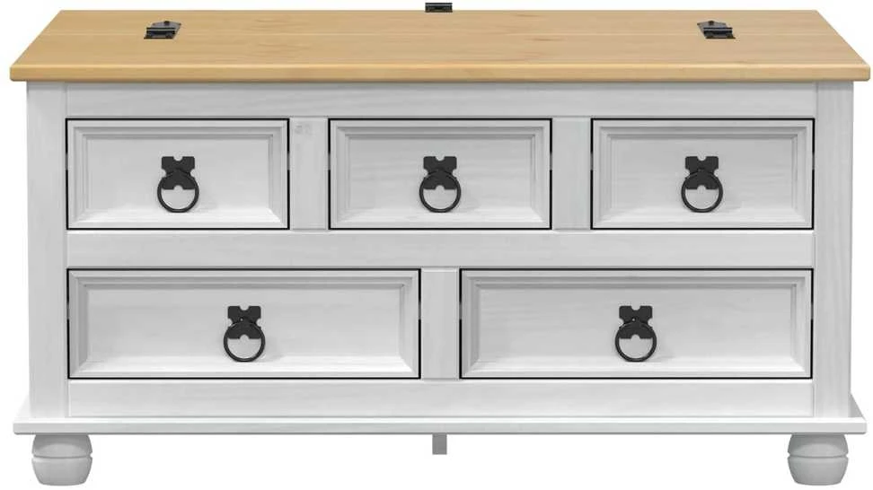storage box Balta 90 x 78 x 45 cm Kietos pušies mediena