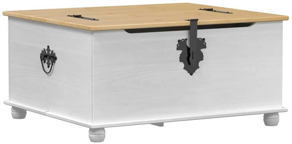 storage box Balta 90 x 78 x 45 cm Kietos pušies mediena