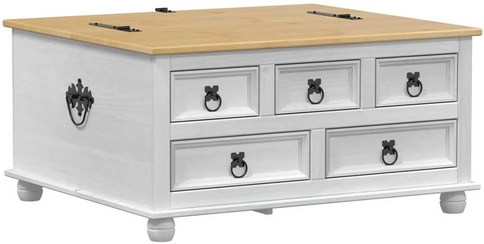 storage box Balta 90 x 78 x 45 cm Kietos pušies mediena