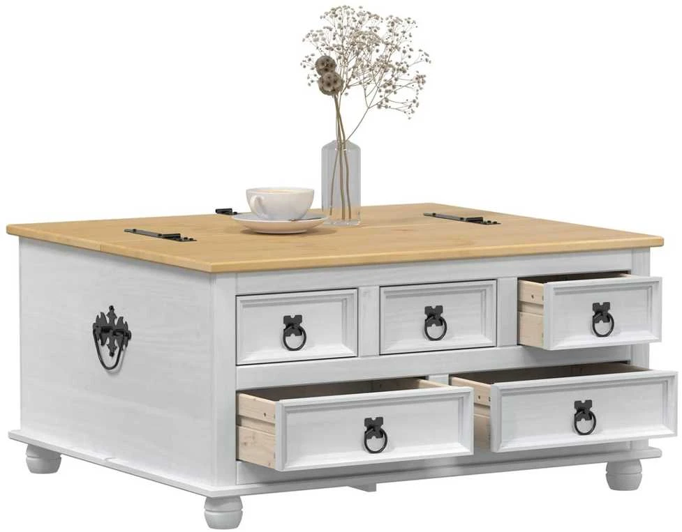storage box Balta 90 x 78 x 45 cm Kietos pušies mediena