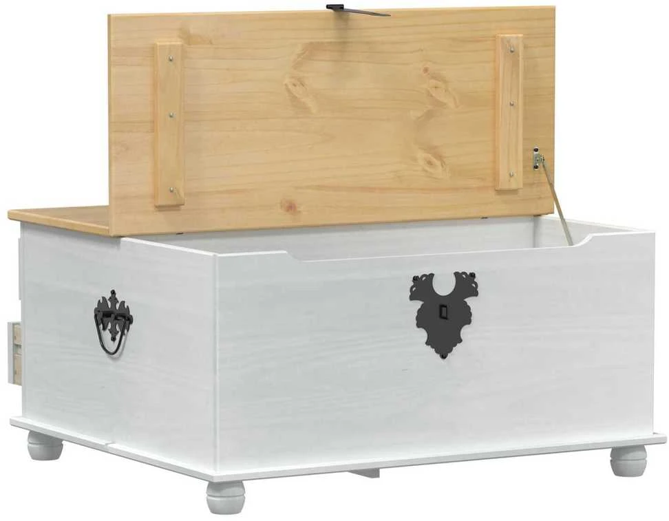 storage box Balta 90 x 78 x 45 cm Kietos pušies mediena