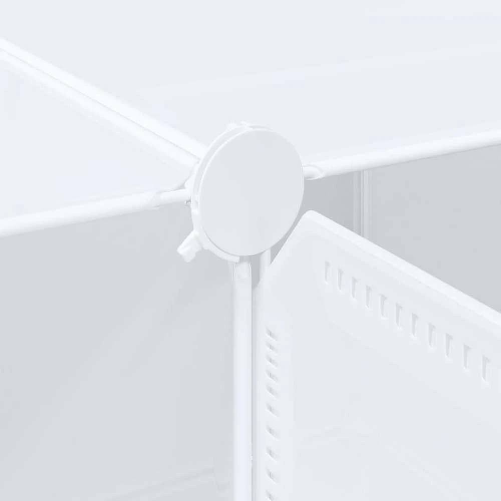 Storage Cube Organizer su 12 kubelių ir pakabinamų strypų PP