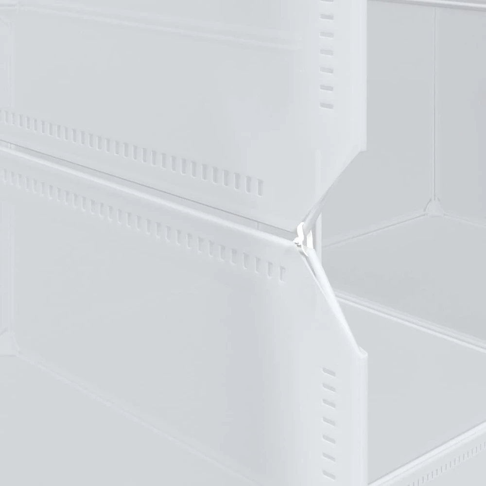 Storage Cube Organizer su 12 kubelių ir pakabinamų strypų PP
