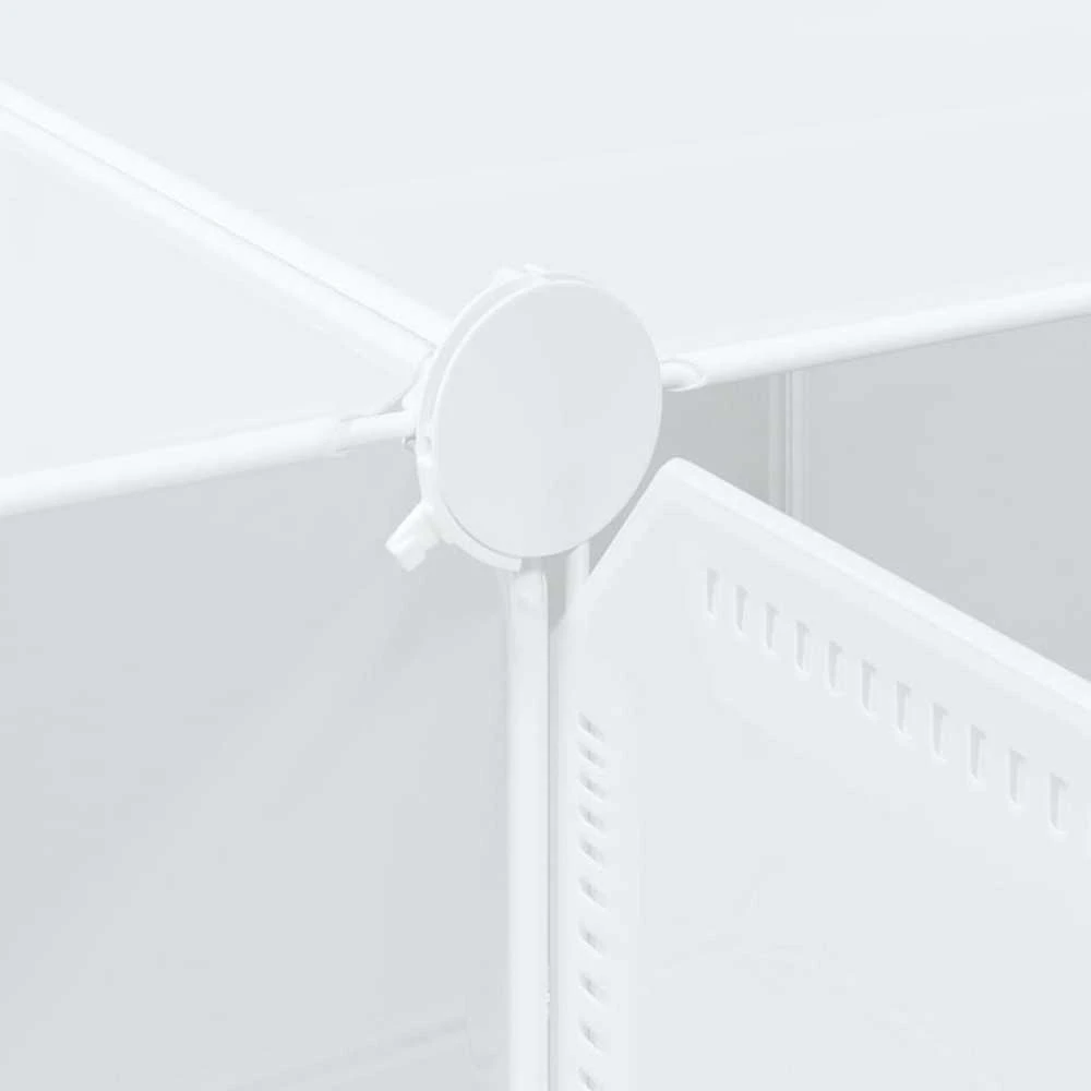 Storage Cube Organizer su 12 kubelių ir pakabinamų strypų PP