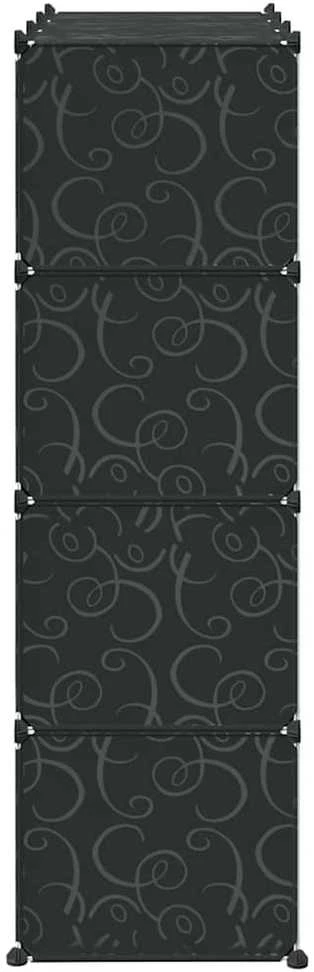 Storage Cube Organizer su 12 kubelių ir pakabinamų strypų PP