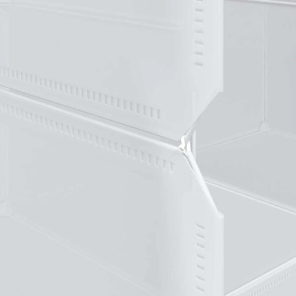 Storage Cube Organizer su 12 kubelių ir pakabinamų strypų PP