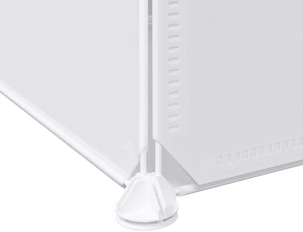 Storage Cube Organizer su 16 kubelių ir pakabinamų strypų PP