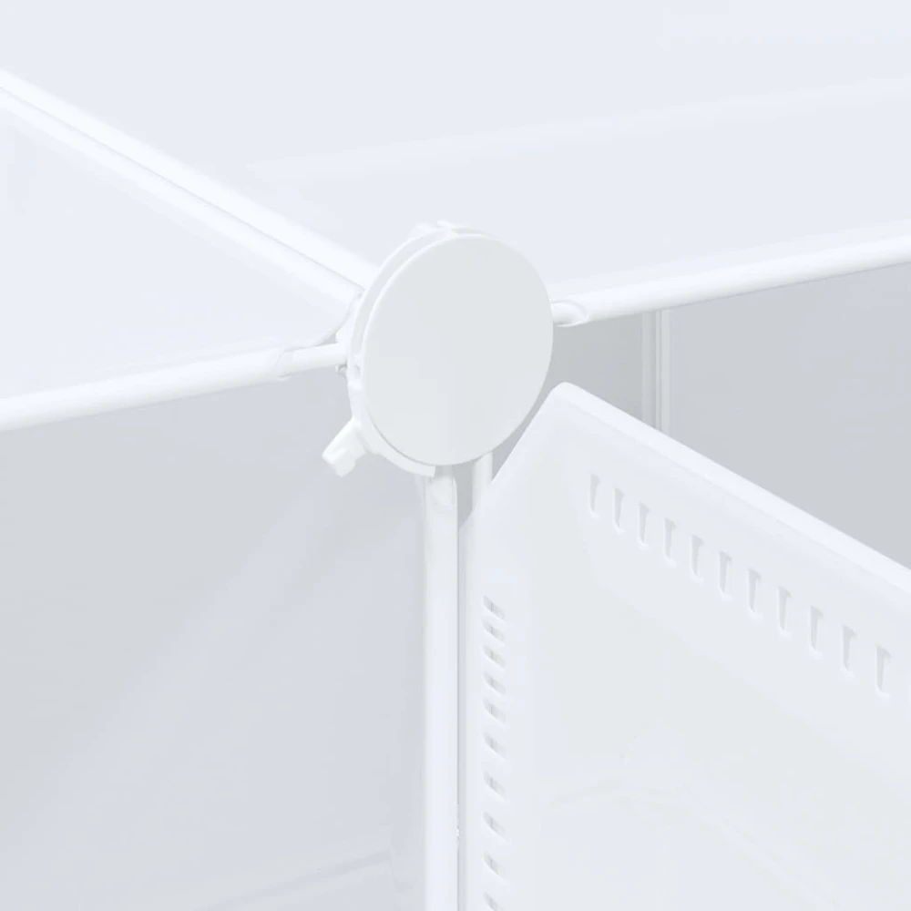 Storage Cube Organizer su 16 kubelių ir pakabinamų strypų PP