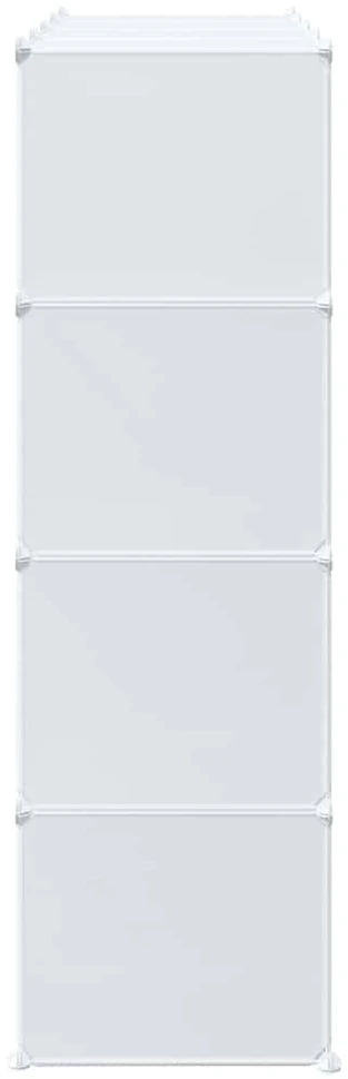 Storage Cube Organizer su 16 kubelių ir pakabinamų strypų PP