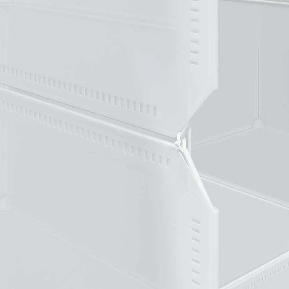 Storage Cube Organizer su 16 kubelių ir pakabinamų strypų PP