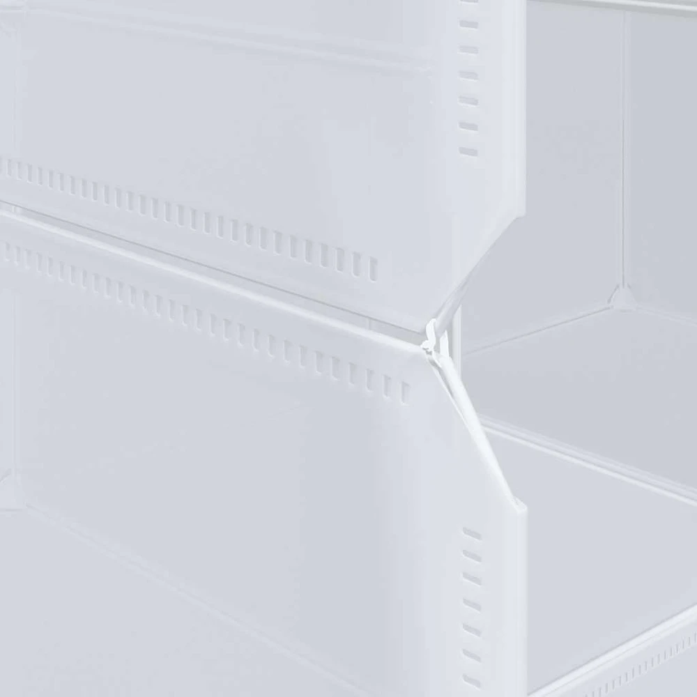 Storage Cube Organizer su 16 kubelių ir pakabinamų strypų PP