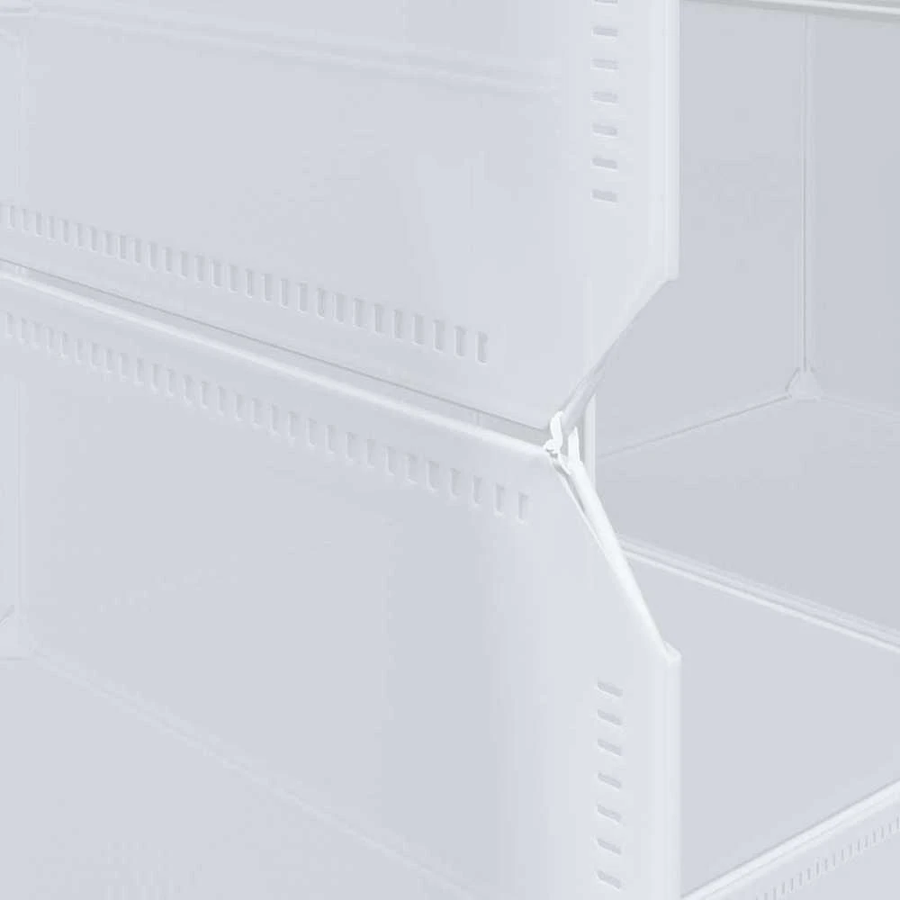 Storage Cube Organizer su 16 kubelių ir pakabinamų strypų PP