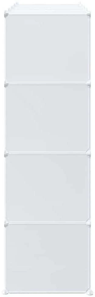 Storage Cube Organizer su 16 kubelių ir pakabinamų strypų PP