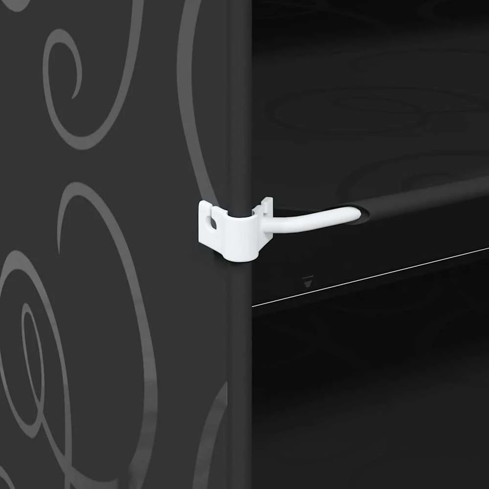 Storage Cube Organizer su 8 kubeliais ir durelėmis Juodas PP