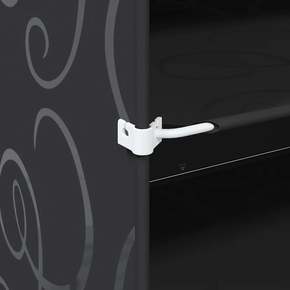 Storage Cube Organizer su 9 kubeliais ir durelėmis juodas PP