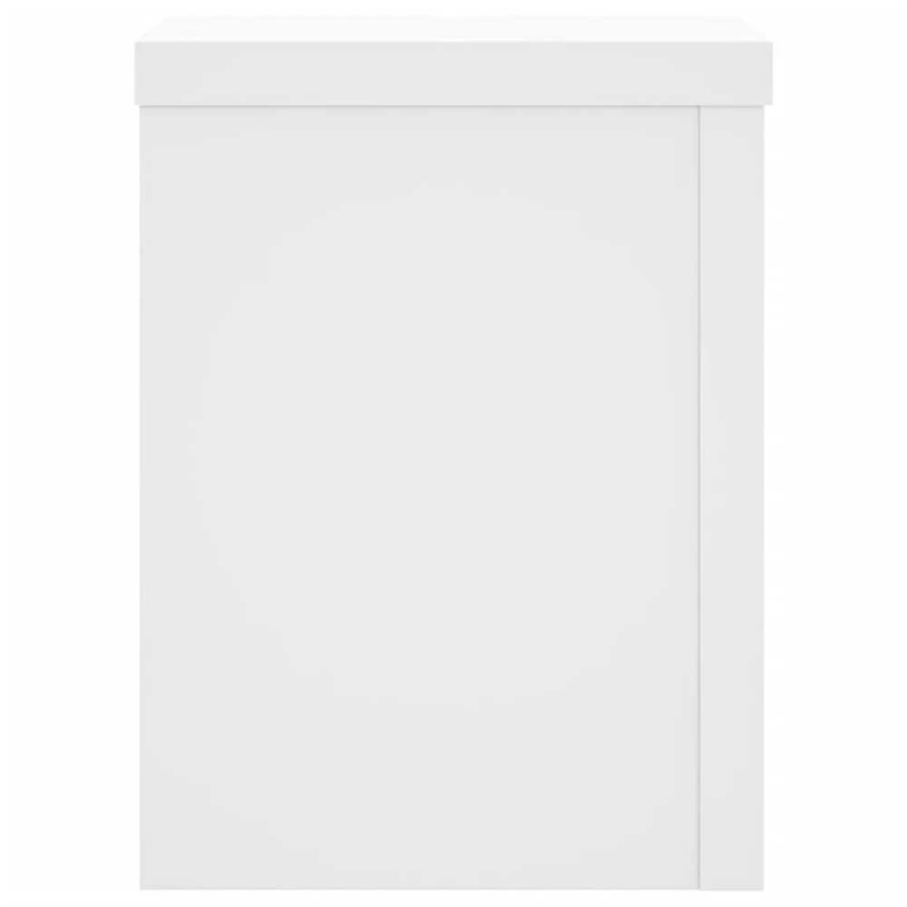 Stovai augalams, 2vnt., balti, 15x15x20cm, apdirbta mediena