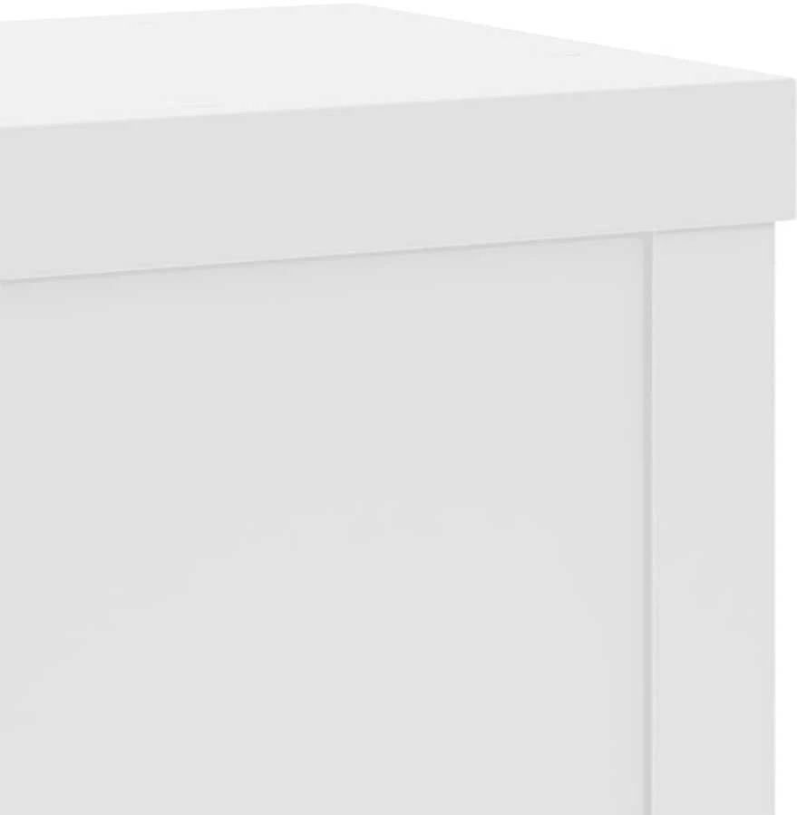 Stovai augalams, 2vnt., balti, 15x15x20cm, apdirbta mediena