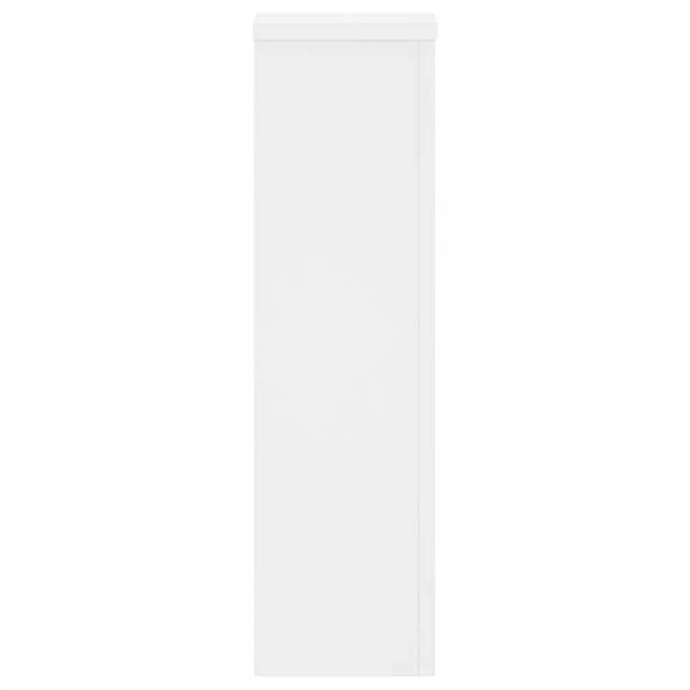 Stovai augalams, 2vnt., balti, 17x17x60cm, apdirbta mediena