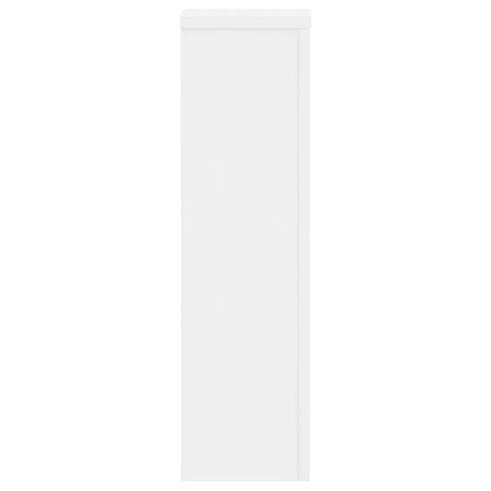 Stovai augalams, 2vnt., balti, 17x17x60cm, apdirbta mediena