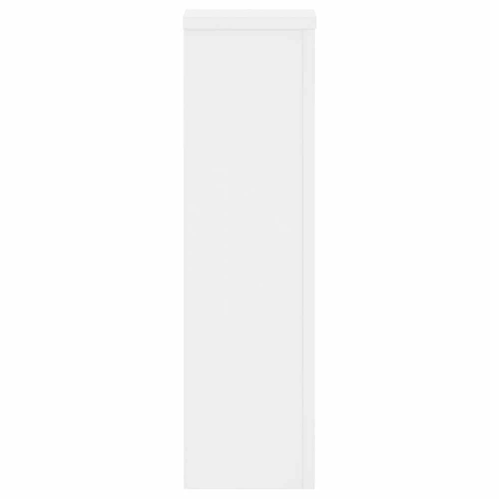 Stovai augalams, 2vnt., balti, 17x17x60cm, apdirbta mediena