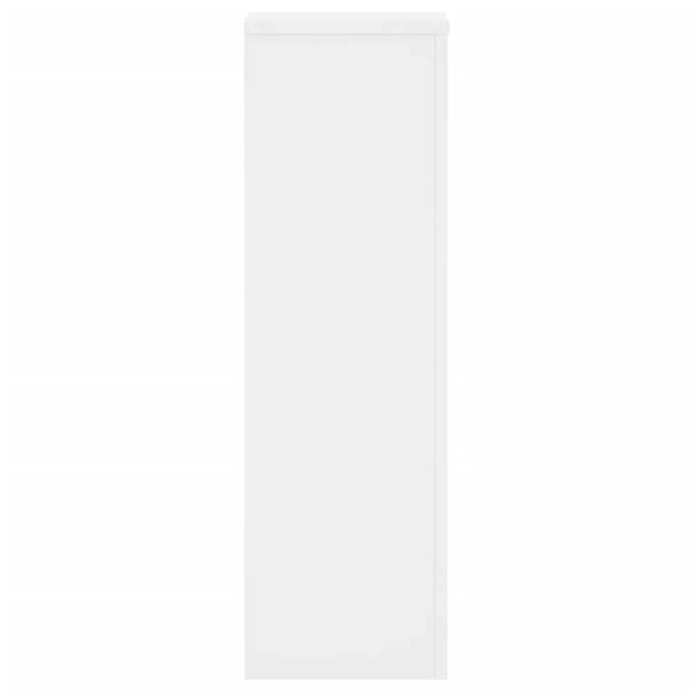 Stovai augalams, 2vnt., balti, 25x25x80cm, apdirbta mediena