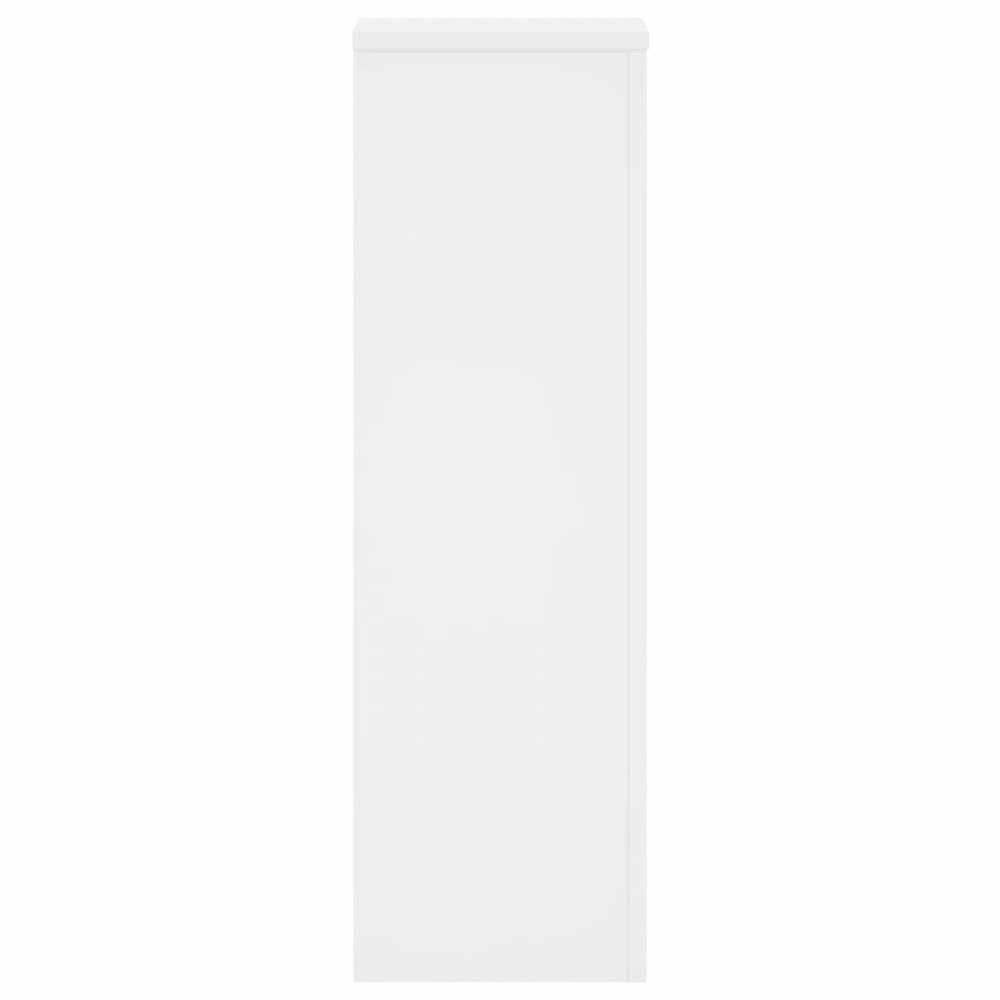 Stovai augalams, 2vnt., balti, 25x25x80cm, apdirbta mediena