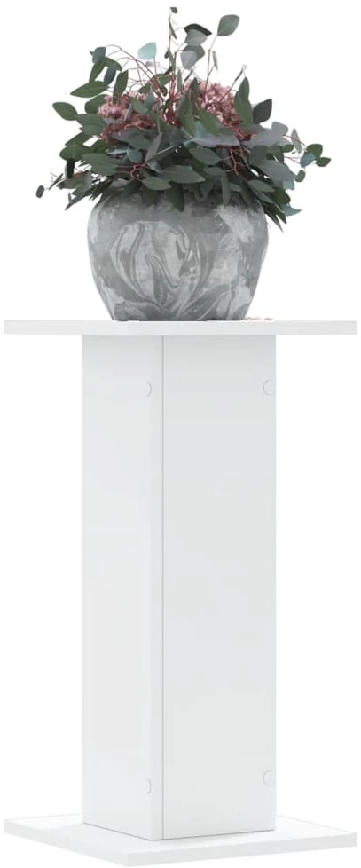Stovai augalams, 2vnt., balti, 30x30x60cm, apdirbta mediena
