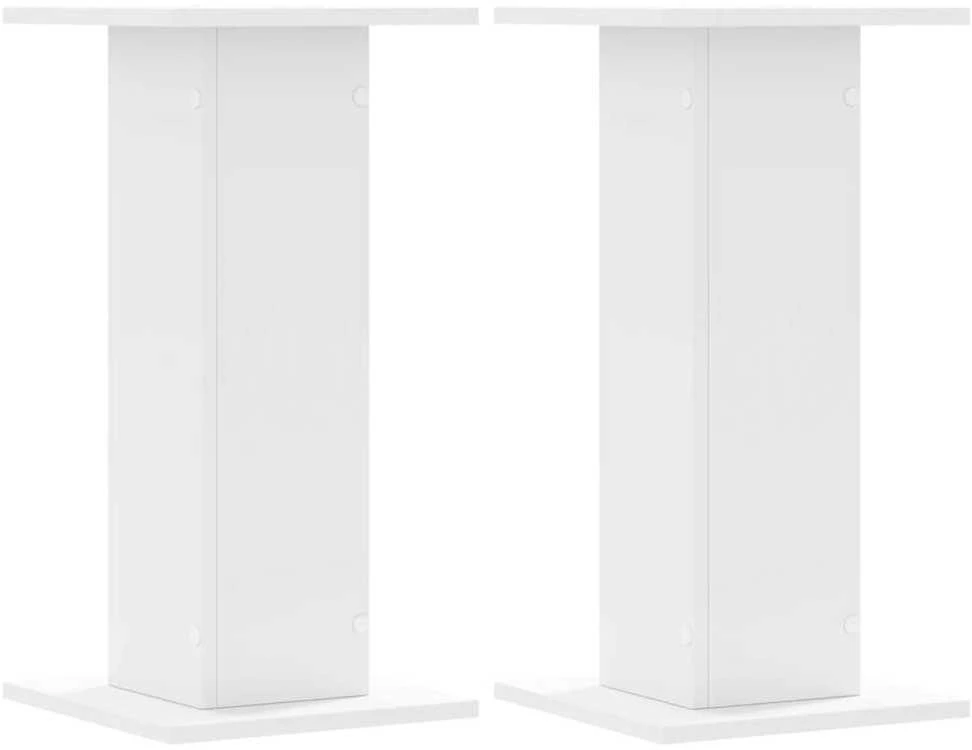 Stovai augalams, 2vnt., balti, 30x30x60cm, apdirbta mediena
