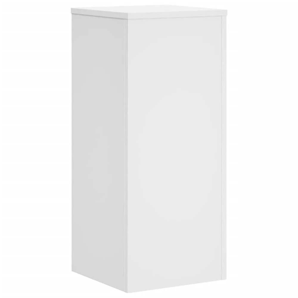 Stovai augalams, 2vnt., balti, 30x30x70cm, apdirbta mediena