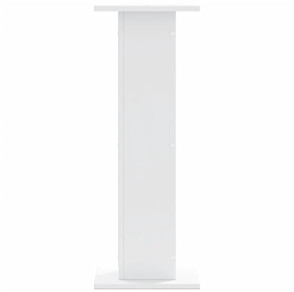 Stovai augalams, 2vnt., balti, 30x30x80cm, apdirbta mediena