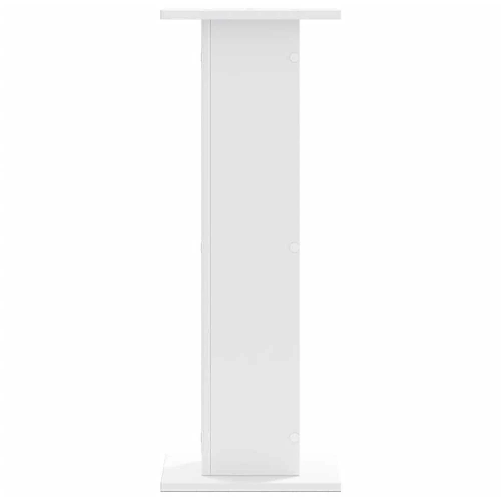 Stovai augalams, 2vnt., balti, 30x30x80cm, apdirbta mediena
